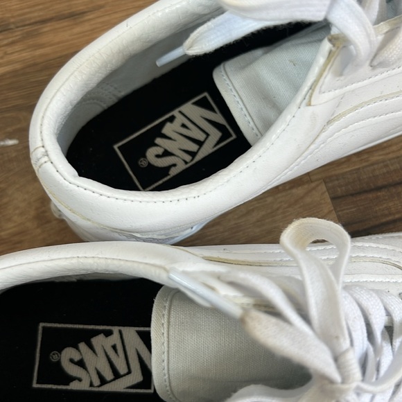 Worn Twice - All White Vans - Picture 2 of 3